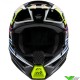 Alpinestars S-M3 Wurx Youth Motocross Helmet - Black / Fluo Yellow / Blue