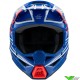 Alpinestars S-M3 Wurx Kinder Crosshelm - Blauw / Rood