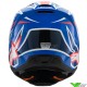 Alpinestars S-M3 Wurx Kinder Crosshelm - Blauw / Rood