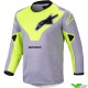 Alpinestars Racer Veil Mini 2025 Kinder Crosspak - Grijs / Fluo Geel