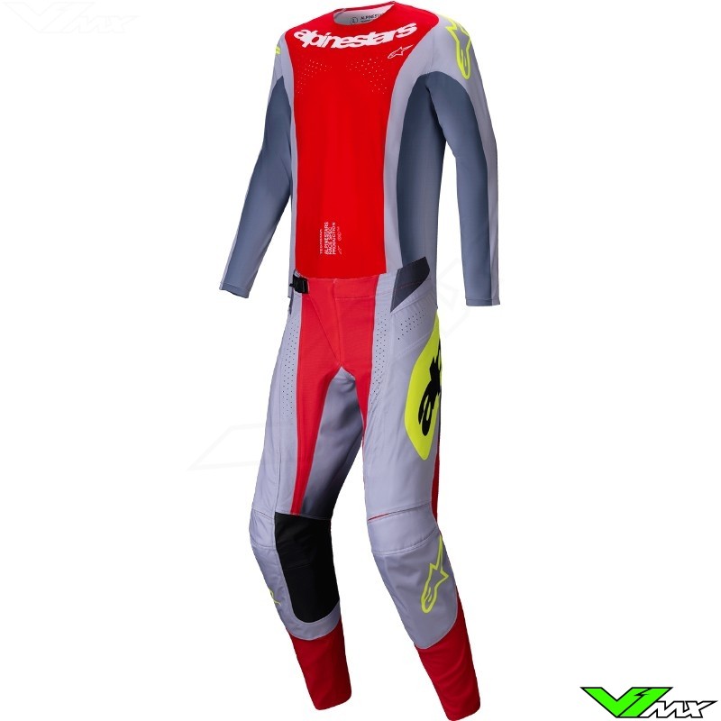 Alpinestars Techstar Melt 2025 Crosspak - Fel Rood / Grijs