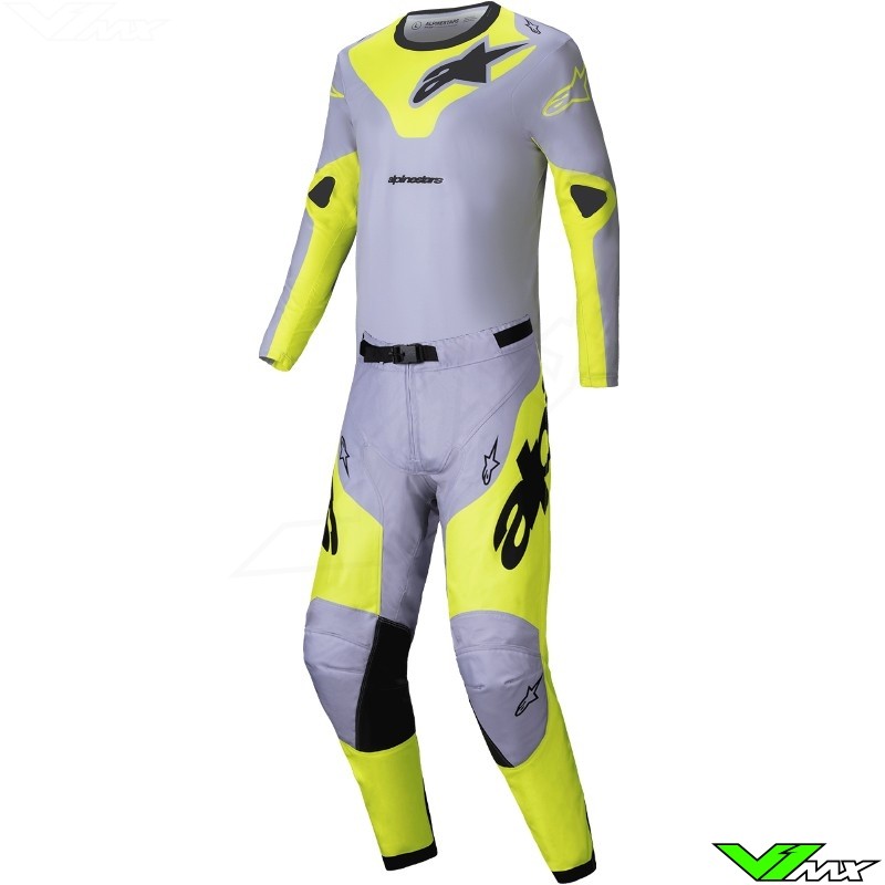 Alpinestars Racer Veil 2025 Crosspak - Grijs / Fluo Geel