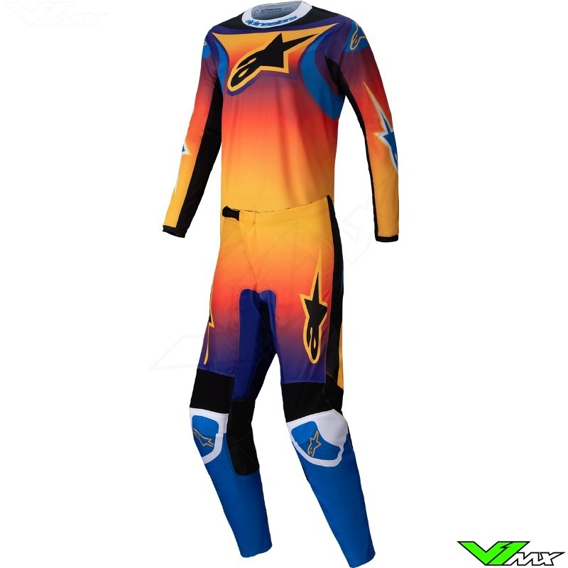 Alpinestars Fluid Worx 2025 Motocross Gear Combo - Multicolor