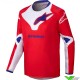 Alpinestars Racer Veil 2025 Kinder Crosspak - Fel Rood / Wit