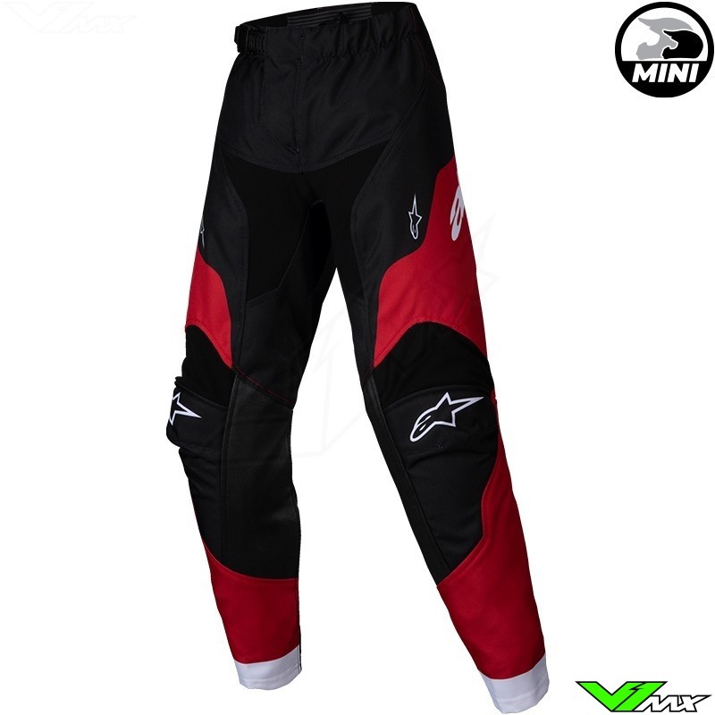 Alpinestars Racer Veil Mini 2025 Kinder Crossbroek - Zwart / Fel Rood