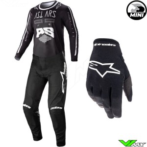 Alpinestars Racer Found Mini 2023 Kinder Crosspak - Zwart