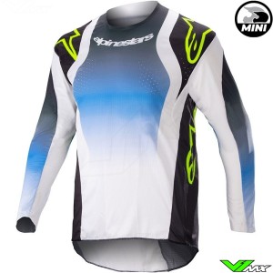 Alpinestars Racer Push 2023 Mini Motocross Jersey - Nightlife / UCLA Blue / White