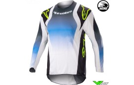 Alpinestars Racer Push 2023 Mini Kinder Cross Shirt - Nightlife / UCLA Blauw (XS)