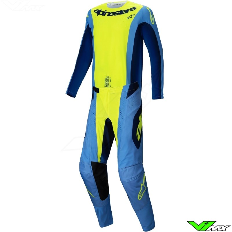 Alpinestars Techstar Melt 2025 Crosspak - Fluo Geel / Blauw