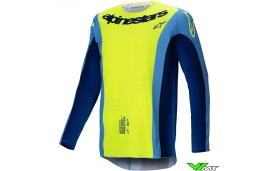 Alpinestars Techstar Melt 2025 Cross shirt - Fluo Geel / Blauw