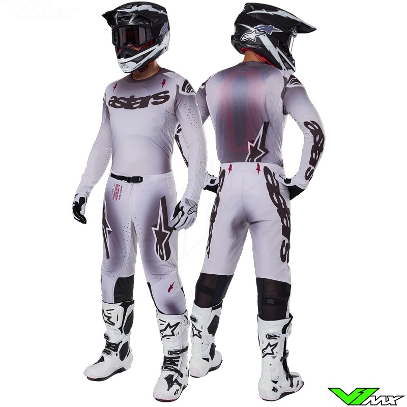 Alpinestars Supertech Maker 2025 Motocross Gear Combo Black Silver