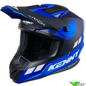 Kenny Track Motocross Helmet - Candy Blue / Matte