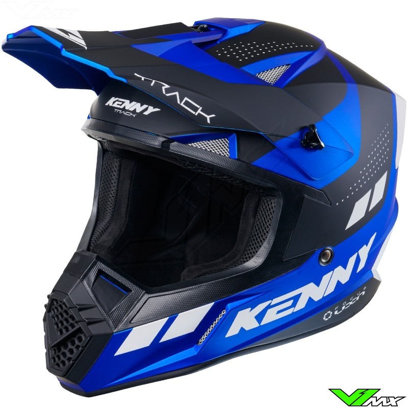 Kenny Track Crosshelm - Candy Blauw / Mat