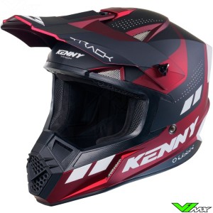 Kenny Track Motocross Helmet - Candy Red / Matte