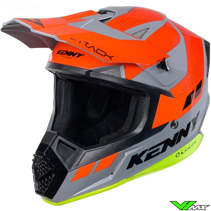 Kenny Track Crosshelm - Grijs / Oranje