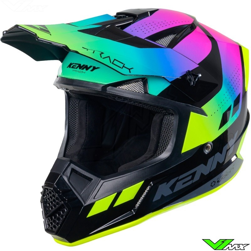 Kenny Track Motocross Helmet - Neon