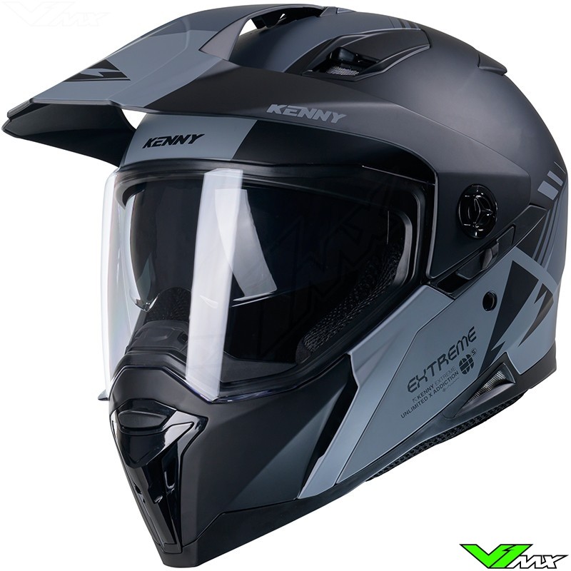 Kenny Extreme Adventure helm - Zwart / Grijs / Mat