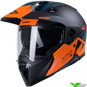 Kenny Extreme Adventure helm - Oranje / Petrol / Mat