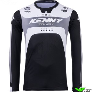 Kenny Track Focus 2025 Motocross Jersey - Black / White