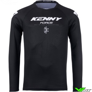 Kenny Track Force 2025 Motocross Jersey - Solid / Black