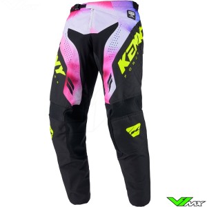 Kenny Track Force 2025 Crossbroek - Fog / Fluo Geel / Roze