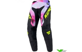 Kenny Track Force 2025 Crossbroek - Fog / Fluo Geel / Roze