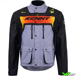 Kenny Track Enduro Jacket - Grey / Orange / Fluo Yellow