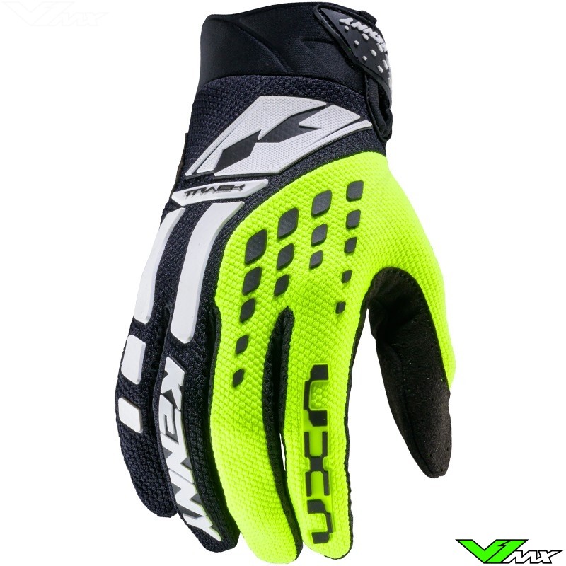 Kenny Track 2025 Motocross Gloves - Fluo Yellow