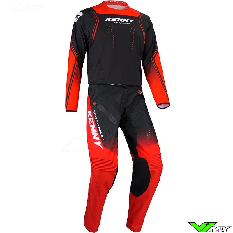 Kenny Titanium 2025 Motocross Gear Combo - Red