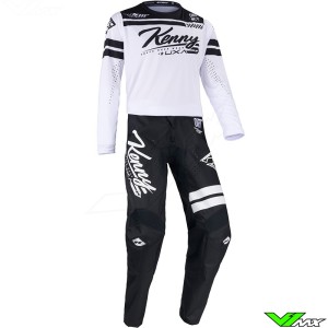 Kenny Track Dirt 2025 Motocross Gear Combo - White