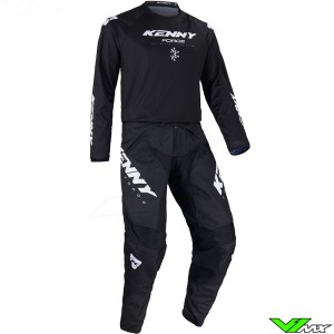 Kenny Track Force 2025 Motocross Gear Combo - Solid / Black