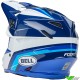 Bell Moto-9s Flex Merchant Crosshelm - Blauw / Wit