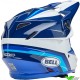 Bell Moto-9s Flex Merchant Crosshelm - Blauw / Wit