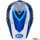 Bell Moto-9s Flex Merchant Crosshelm - Blauw / Wit