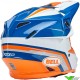 Bell Moto-9s Flex Merchant Crosshelm - Blauw / Oranje