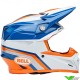 Bell Moto-9s Flex Merchant Crosshelm - Blauw / Oranje