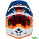 Bell Moto-9s Flex Merchant Crosshelm - Blauw / Oranje