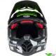 Bell Moto-9s Flex Fasthouse Smoke Bomb Crosshelm - Zwart / Fluo Geel / Mat