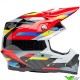 Bell Moto-9s Flex Renen Nova Crosshelm - Zwart / Rood