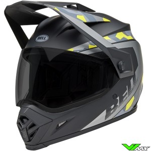 Bell MX-9 Mesa Adventure Helm - Mat Zwart / Fluo Geel / Camo