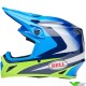 Bell MX-9 Jackal Crosshelm - Blauw / Fluo Geel