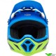 Bell MX-9 Jackal Motocross Helmet - Blue / Fluo Yellow