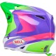 Bell MX-9 Jackal Motocross Helmet - Fluo Green / Purple