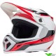 Bell MX-9 Rift Motocross Helmet - White / Red