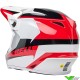 Bell MX-9 Rift Motocross Helmet - White / Red