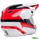 Bell MX-9 Rift Motocross Helmet - White / Red