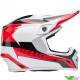 Bell MX-9 Rift Motocross Helmet - White / Red