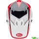 Bell MX-9 Rift Motocross Helmet - White / Red