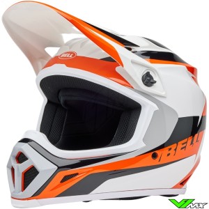 Bell MX-9 Rift Crosshelm - Wit / Oranje