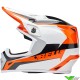 Bell MX-9 Rift Motocross Helmet - White / Orange